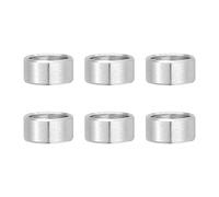 PATIKIL 6Pcs Entretoises En Acier Inoxydable, 8mm ID x 10mm OD x 4mm Hauteur 304 Bague En Acier Inoxydable Support De Vis Entretoise Non Filetee Ronde Pour 5/16" Vis M8 Boulons Ecrous
