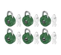 PATIKIL 6Pcs Mini Cadenas De Journal, Petits Cadenas Metalliques Avec 2 Clés Pour Livre Journal Valise Boîte À Bijoux Sac À Dos Bagage, Vert Foncé
