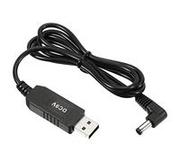 PATIKIL 6W 1A USB Step Up Voltage Convertisseur, DC 5V to DC 9V Alimentation Fournitures Adaptateur 90 Degré Angle 5.5x2.5mm Câble pour Router LED Lampe Haut-parleurs