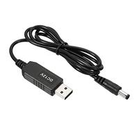 PATIKIL 6W USB Step Up Voltage Convertisseur, DC 5V to DC 12V Alimentation Fournitures Adaptateur Jack 5.5x2.5mm Câble pour Router LED Lampe Haut-parleurs