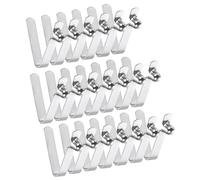 PATIKIL 7.5 x 5 mm Kayak Paddle Snaps, 20 Pack Attaches Tente en Acier en Forme V À Simple Goupille Bouton-Poussoir Ressort Serrures Tube Attaches Tente, 35 mm Longueur