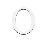 PATIKIL 7.87 Pouces 3D Acrylique Alphabet Miroir Autocollants Muraux Argent