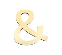 PATIKIL 7.87 Pouces 3D Acrylique Alphabet Miroir Autocollants Muraux Symbole & Autocollant ornementation Maison Lettre Signe Art Autocollant Décalcomanie pour Décoration Maison Or Clair