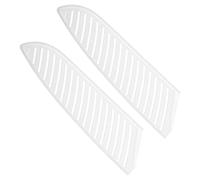 PATIKIL 7 pouce Plastique Couteau Housse, 2 Paquet Douilles Couteaux Tranchant Garde Lame Protecteur Couteau Gaine pour cuisinier Style 1, Blanc