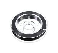PATIKIL 70M/77 Yards Canne Guide Emballage Fil 200D Métallique Noir | Bricolage Pêche Canne Guides Fixation Ligne