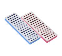 PATIKIL 70mm Extra-Grossier Ski Snowboard Diamant Pierre,2 Pcs Ski Bord Aiguiseur Diamant Bord Fichiers Snowboard Pierre Aiguiser, Bleu et Rouge