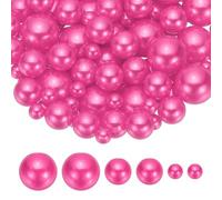 PATIKIL 8/14/20 mm Perles Fausses sans Trou150 Pcs Perles Flottantes pour Remplissage De Vases Décoration De Centre De Table Fête Décoration De Maison Bougie FlottanteRose Red