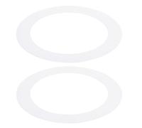 PATIKIL 8.27" ID 10.43" OD Gaffe Anneaux pour Encastré Clair, 2 Paquet Brillant Blanc Gaffe Garniture Anneau Éclairage Luminaire pour Plafond Mur Encastré Cannete Luminaires