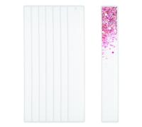 PATIKIL 8 Matrice à Marque-Pages Résine, Matrice Silicone Rectangulaires 7,6" x1,1 pour Coulée Résine Époxy, Moule Naturel pour Fabrication d'Ornements d'art d'Artisanat DIY, Blanc
