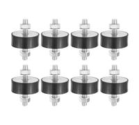 PATIKIL 8 Pcs 20x50mm Silentblocs En Caoutchouc M6 Type VV | Supports Anti-Vibration Cylindriques, Avec Ecrous pour Garage Moteur Compresseurs A Air Moteurs, En Caoutchouc