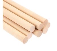 PATIKIL 8 Pcs 7/9x15,75 Pouce Tiges de Cheville en Bois Bâtons de Bois