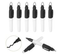 PATIKIL 8 Pcs Marqueurs Permanents Mini Ronds avec Clips Noir