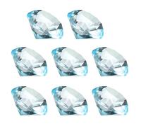 PATIKIL 8 Pcs Poids En Cristal Diamant, 30mm / 1.18 Pouce Poids Pour Papier ornementation Pour Bureau À Domicile Table De Bureau Mariage Fête Bijoux Ornements, Lake Blue