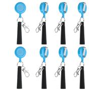 PATIKIL 8 Pcs Porte-Stylo Rétractable pour Stylo à Bille Bleu Ciel | Porte-Stylo Élastique en Silicone, Porte-Stylo pour Menuisier Marqueurs de Maçon et Crayons de Charpentier