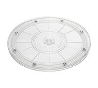 PATIKIL 8 Pouce Lourd Rotatif Pivotant Support avec Acier Balle Roulements, 360° Rotation Plateau Tournant Paresseux Susan Base pour Grand Écran TV Ordinateurs Moniteurs, Clair