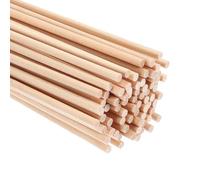 PATIKIL 80 Pcs 1/6x15,75 Pouce Tiges de Cheville en Bois Bâtons de Bois
