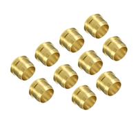 PATIKIL 8mm Tube OD Laiton Compression Manchons Viroles 10 Paquet | Laiton Compression Raccord Assortiment Trousse
