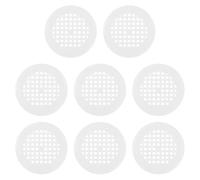 PATIKIL 8PCS 1.4 Pouce (45mm) Couverture De Ventilation Ronde Blanc | Plastique Circulaire Grille De Ventilation Pour Salle De Bain Bureau Maison Cuisine