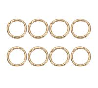 PATIKIL 8Pcs Anneaux O A Ressort 1.3 Pouce Pour DIY Artisanat Or Clair 33mm