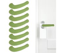 PATIKIL 8Pcs Housses Pour Poignées De Porte, Protections Pour Boutons De Porte Tricotées Allongées Couvre-Poignée Élastique Anti-Brûlure Pour Chaleur Hiver Été Chaud Froid, Vert Prairie