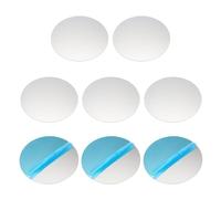 PATIKIL 8pcs Plaque Métallique 100x0.5mm Disque Rond Adhésif Ton Argenté
