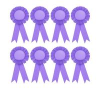 PATIKIL 8Pcs Rubans d'Insigne Vierges, 6" x 3" Rubans de Badge de Participation pour Compétition Événement Sport Salle de Classe Prix 1Er 2Ème 3Ème Place Médailles, Violet Clair