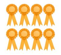 PATIKIL 8Pcs Rubans d'Insigne Vierges, 6" x 3" Rubans d'Insigne de Participation Honorable pour les Compétitions Sportives Prix de Classe Médailles de 1Ère, 2Ème et 3Ème Place, Jaune