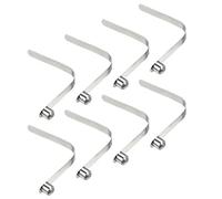PATIKIL 8x8mm Kayak Pale Boutons-pression, 8 Paquet Pôle Bouton Poussoir Ressort Clips Acier Solide Bouton Blocage Tube Unique Broche pour Camping Auvent Pôle Tende
