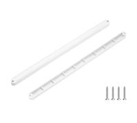 PATIKIL 9 Pouces Glissières de Tiroir, 2 Pcs Rails de Guidage en Plastique Montés Sur le Côté avec Vis de Montage pour Armoire/Tiroir/Table de Chevet/Garde-Robe, Blanc.