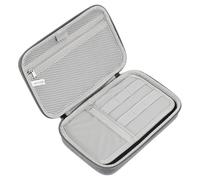 PATIKIL 9 x 5.7 inch Boîtier Organisateur Électronique, 1 Pcs Sac Organisateur de Câbles EVA Dur Étanche pour Multimètre Numérique Appareil Photo Chargeur Casque Adaptateur Gris Foncé