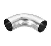 PATIKIL 90 Degré Mandrin Courbure Coude, 2 pouce OD Acier Echappement Coude Echappement Tuyauterie Connecteur 304 Inox pour Échappement Tuyau Modifié Escalier Main Courante HVAC