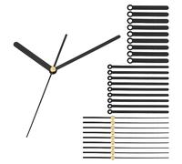 PATIKIL A05 Kit de 10 aiguilles d'horloge en aluminium pour réparation d'horloge murale Noir