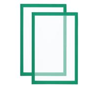 PATIKIL A3 Cadre Photo Magnétique, 2 Pcs Support de Panneau Magnétique, Cadre D'Affichage Magnétique Auto-Adhésif Réutilisable Double Face Givré pour Illustration de Photo Murale Vert