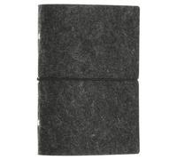 PATIKIL A5 Reliure En Feutre, Couverture Souple À 6 Anneaux Rechargeable Avec Cordon Pour Papier À Remplir Accessoires De Journal Budgetaire, Gris Foncé