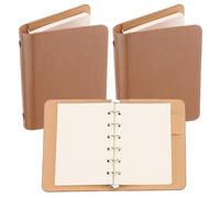 PATIKIL A7 Reliure de Cahier en Cuir Mini Rechargeable Feuille Mobile
