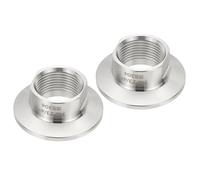 PATIKIL Adaptateur de 1,5 pouce en TC Tri Clamps, 2pcs Tri Clamps Raccords vers Adaptateur de filetage femelle NPT 3/4 en acier inoxydable 304 Ferrule de 50,5 mm