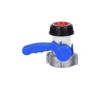 PATIKIL- Adaptateur de réservoir fourre-tout IBC DN50 de 75 mm, récipient d'eau lourd avec interrupteur à vanne papillon de 1000 L pour l'irrigation
