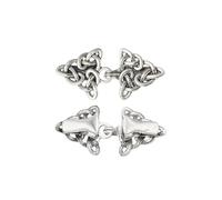 PATIKIL Agrafe de Cape, 2 Pièces en Alliage Vintage Clips de Pull Rétro Boucles de Cardigan à Coudre pour Vêtements Robe Écharpe Broches et Épingles, Style 3
