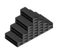 PATIKIL Agrafes pour Agrafeuse, 2 Pack #10 Mini 3/16 Pouces Longueur Agrafes pour Fournitures de Bureau, Noir