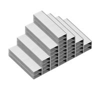 PATIKIL Agrafes pour Agrafeuse, 2 Paquets d'Agrafes Standard 26/6 de 1/4 Pouce pour Fournitures de Bureau, Argent