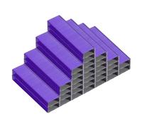 PATIKIL Agrafes pour Agrafeuse, 2 Paquets d'Agrafes Standard 26/6 de 1/4 Pouce pour Fournitures de Bureau, Violet
