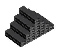 PATIKIL Agrafes pour Agrafeuse, 2 Paquets d'Agrafes Standard 26/6 de 1/4 Pouce pour Fournitures de Bureau, Noir.