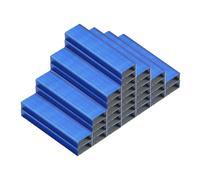 PATIKIL Agrafes pour Agrafeuse, 2 Paquets d'Agrafes Standard 26/6 de 1/4 Pouce pour Fournitures de Bureau, Bleu