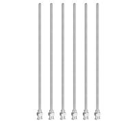 PATIKIL Aiguille de Distribution à Bout Émoussé 12G, 6 Pcs 5" Aiguilles de Distribution de Liquide en Acier Inoxydable avec Verrouillage de Leurre pour Remplissage d'Encres Liquides