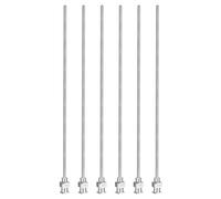 PATIKIL Aiguille de Distribution à Bout Émoussé 14G, 6 Pcs 5" en Acier Inoxydable Aiguilles de Distribution de Liquide avec Verrouillage pour Remplissage d'Encres Liquides