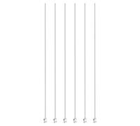 PATIKIL Aiguille de Distribution à Bout Émoussé 16G, 6 Pcs 10" Aiguilles de Distribution de Liquide en Acier Inoxydable avec Verrouillage de Leurre pour Remplissage d'Encres Liquides