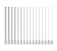 PATIKIL Aiguille de Distribution à Bout Émoussé de Différents Calibres, 16 Pcs 4" en Acier Inoxydable Aiguilles Distribution avec Verrouillage Leurre pour Remplissage d'Encres Liquides