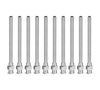 PATIKIL Aiguille de Distribution à Bout Rond 10G, 10 Pièces 2 Pouces en Acier Inoxydable Aiguilles de Distributeur de Liquide avec Verrouillage de Leurre pour le Rechargement d'Encres