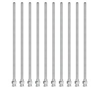 PATIKIL Aiguille de Distribution à Bout Rond 10G, 10 Pièces 5 Pouces en Acier Inoxydable avec Verrouillage Luer pour le Remplissage d'Encre Liquide Adhésifs, Colle