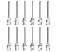 PATIKIL Aiguille de Distribution à Bout Rond 12G, 12 Pièces 1 Pouce en Acier Inoxydable Aiguilles de Distributeur de Liquide avec Verrouillage Luer, Colle